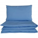 Niebieskie poszewki do łóżeczka - gładkie