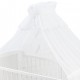 Zamknięta moskitiera z serduszkami w białym kolorze - Assa
